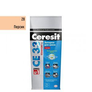 Изображение товара: Затирка для швов Церезит (Ceresit) CE 33 Comfort, персик 2 кг
