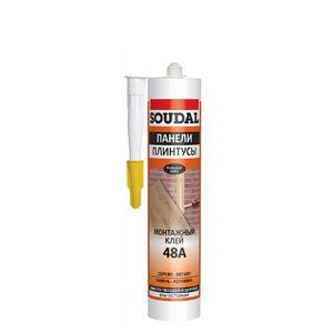 Изображение товара: Монтажный клей Soudal 48А для плинтусов и панелей 300 мл