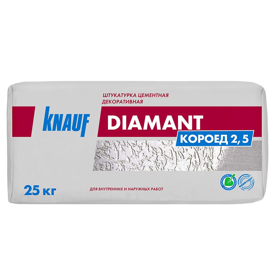 Штукатурка декоративная Knauf (Кнауф) Диамант Короед 2.5 мм 25 кг
